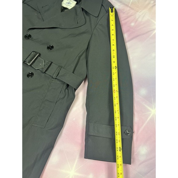 American Apparel Inc Black Shade 385 Army Issue Trench Coat Men’s Size 40R - Picture 13 of 14